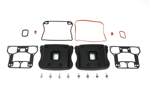 V-Twin Manufacturing Rocker Box Cover Set Black