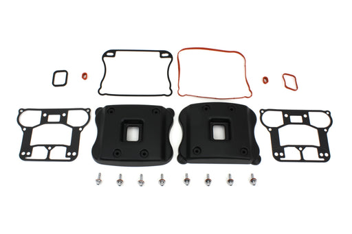 V-Twin Manufacturing Rocker Box Cover Set Black - additional view 2