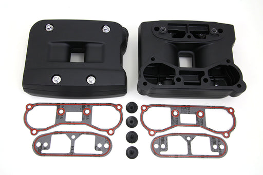 V-Twin Manufacturing Black Rocker Box Cover Set - additional view 2