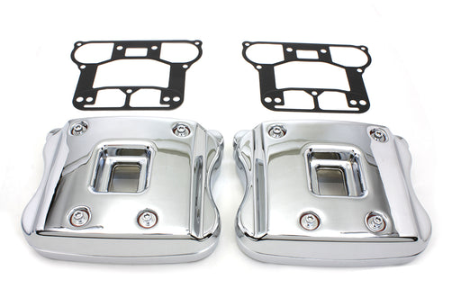 V-Twin Manufacturing Rocker Box Cover Kit Chrome