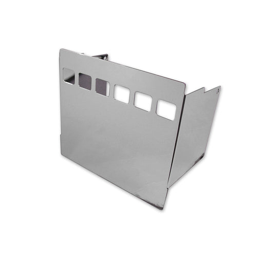 Chrome Battery Side Cover with Square View Holes - V-Twin 42-0502 - OEM 66340-78