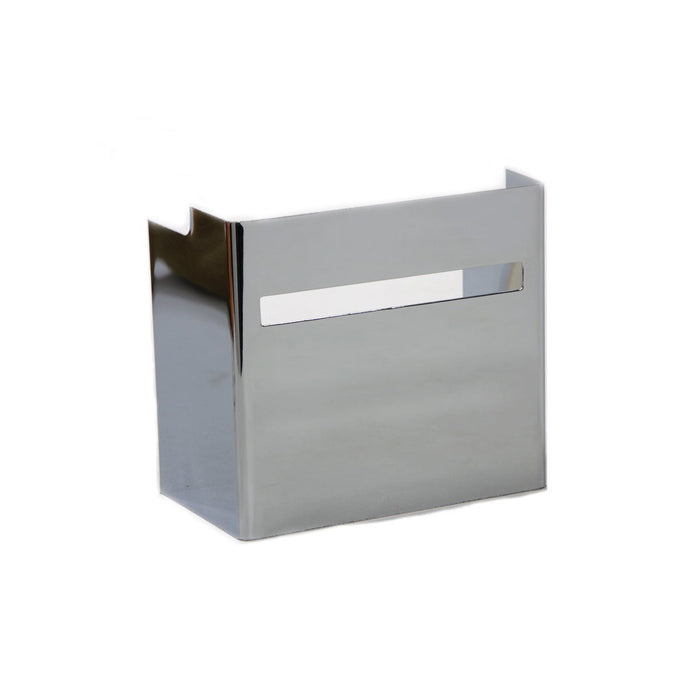 Chrome Battery Side Cover with Single Slot View Hole - V-Twin 42-0505 - OEM 66072-83T - Ironhead 1970-1978