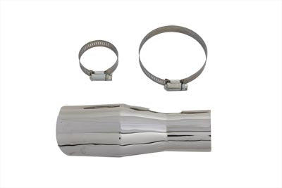 V-Twin Manufacturing Chrome Pipe Junction Shield Front