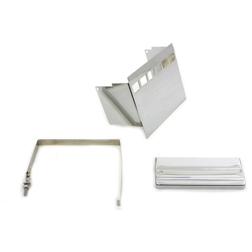 Chrome Square Battery Cover Kit - V-Twin 42-0543