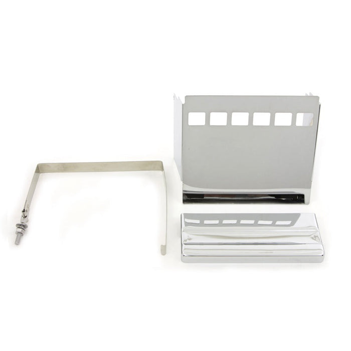 Chrome Square Battery Cover Kit - V-Twin 42-0543