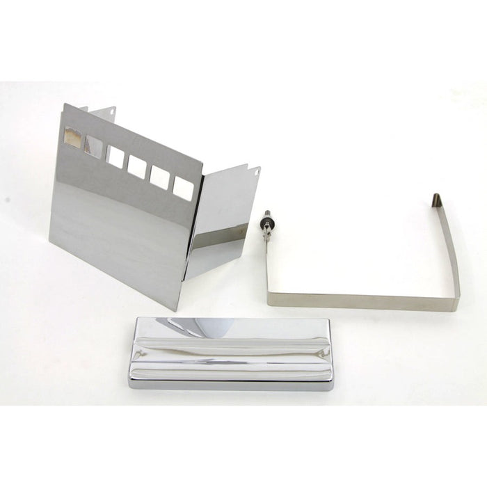 Chrome Square Battery Cover Kit - V-Twin 42-0543