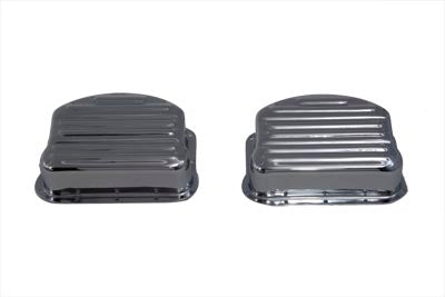 Paughco Ribbed Panhead Cover Set Chrome