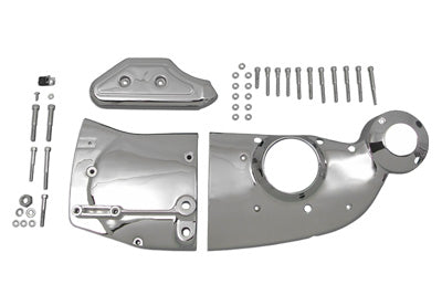 V-Twin Manufacturing Chrome Cam and Sprocket Cover Kit
