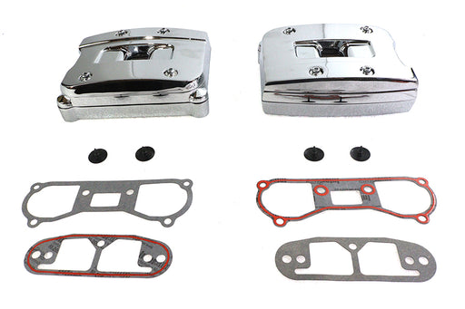 V-Twin Manufacturing Chrome Rocker Box Cover Set