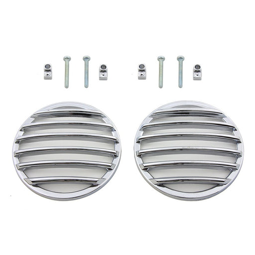 Turn Signal Lens Grille Set Chrome - V-Twin 42-1085 - Big Twin 1986-2009
