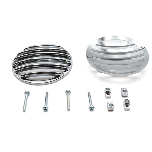 Turn Signal Lens Grille Set Chrome - V-Twin 42-1085 - Big Twin 1986-2009