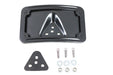 V-Twin Manufacturing License Plate Bracket Curved Laydown Style Black