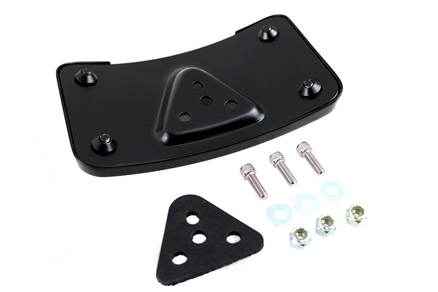 V-Twin Manufacturing License Plate Bracket Curved Laydown Style Black - additional view 4