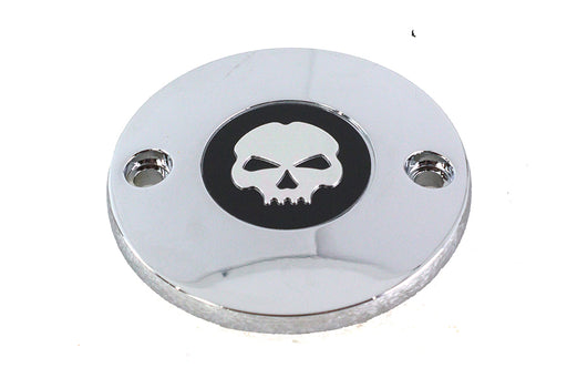 V-Twin Manufacturing M8 Ignition System Cover Skull Chrome