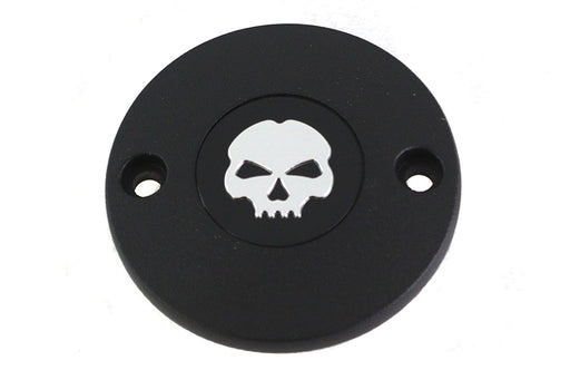 V-Twin Manufacturing M8 Ignition System Cover Skull Black