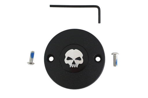 V-Twin Manufacturing M8 Ignition System Cover Skull Black - additional view 2