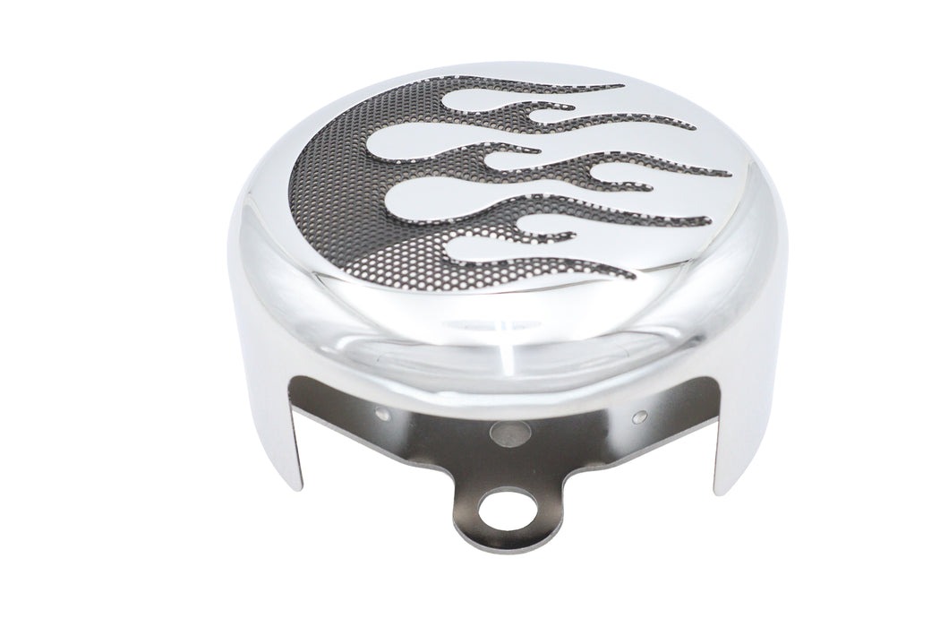 V-Twin Manufacturing Flame Accent Horn Cover
