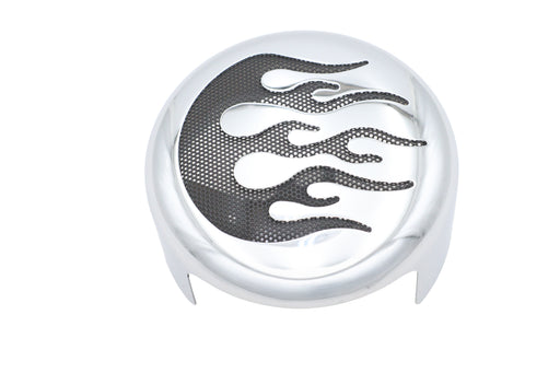 V-Twin Manufacturing Flame Accent Horn Cover - additional view 2
