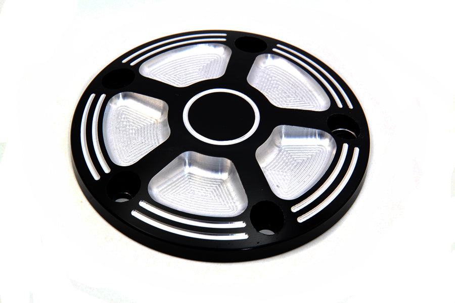 V-Twin Manufacturing Black Contrast 5-Hole Point Cover - additional view 2