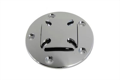 V-Twin Manufacturing Maltese Ignition System Cover 5-Hole Raised Chrome
