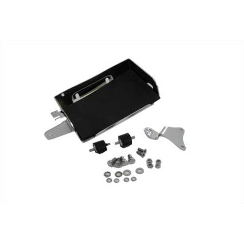 Chrome Battery Carrier Kit - V-Twin 42-9910 - OEM 66204-74