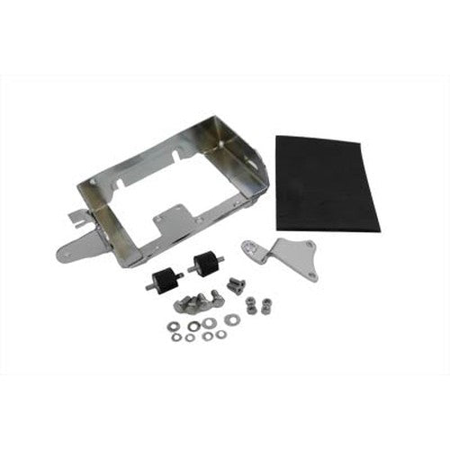 Chrome Battery Carrier Kit - V-Twin 42-9910 - OEM 66204-74