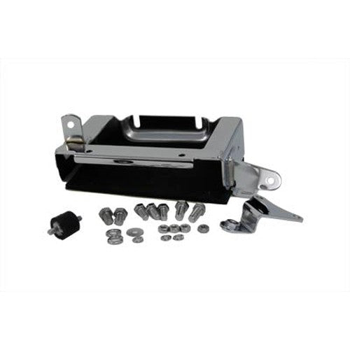 Chrome Battery Carrier Kit - V-Twin 42-9911 - OEM 66204-80