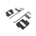 Parkerized Battery Rod Set with Flag and Pads - V-Twin 42-9918 - OEM 66390-36