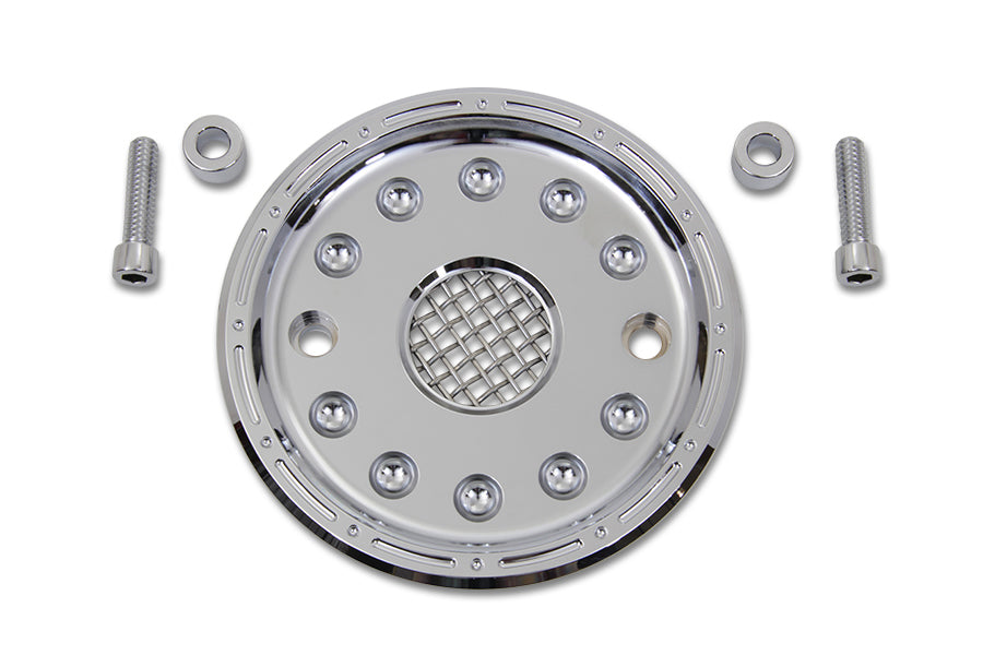 V-Twin Manufacturing Outlaw Chrome Pulley Cover Kit