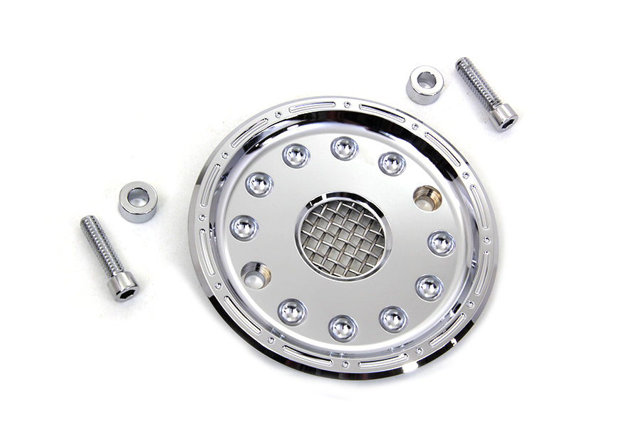V-Twin Manufacturing Outlaw Chrome Pulley Cover Kit - additional view 4