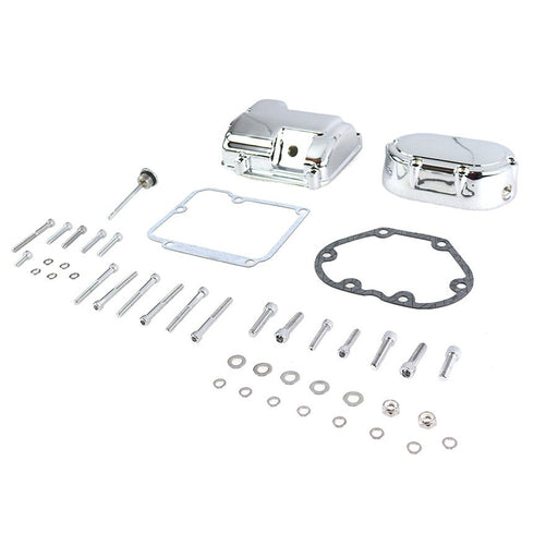 Transmission Side Cover and Top Cover Set Chrome - V-Twin 43-0792 - Twin Cam 2000-2006