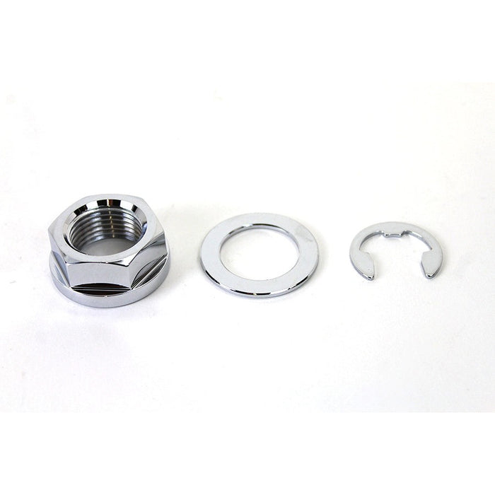 Rear Axle Nut Kit Zinc - V-Twin 44-0242 - Twin Cam Softail 2008-2017