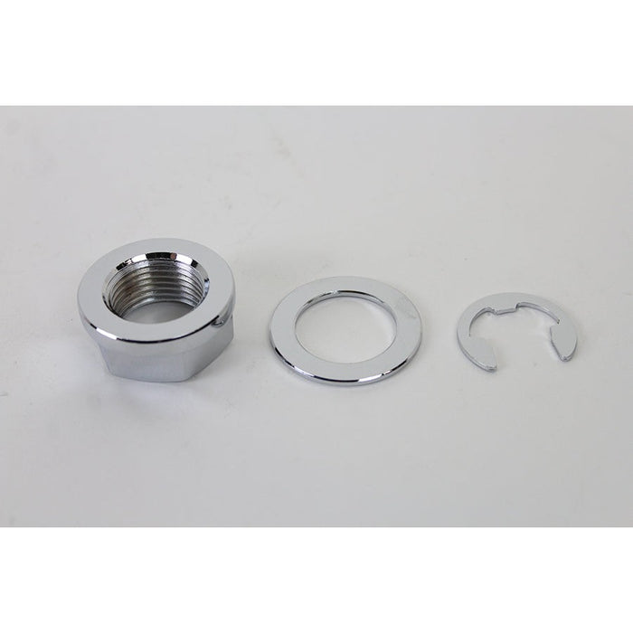 Rear Axle Nut Kit Zinc - V-Twin 44-0242 - Twin Cam Softail 2008-2017