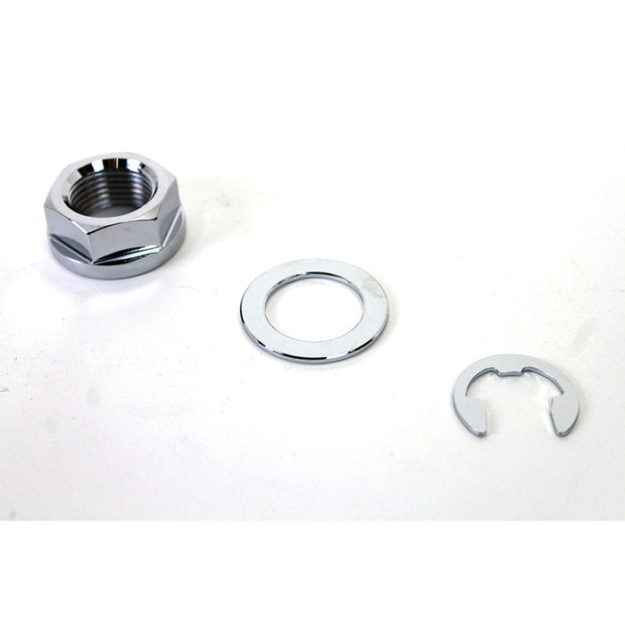 Rear Axle Nut Kit Zinc - V-Twin 44-0242 - Twin Cam Softail 2008-2017