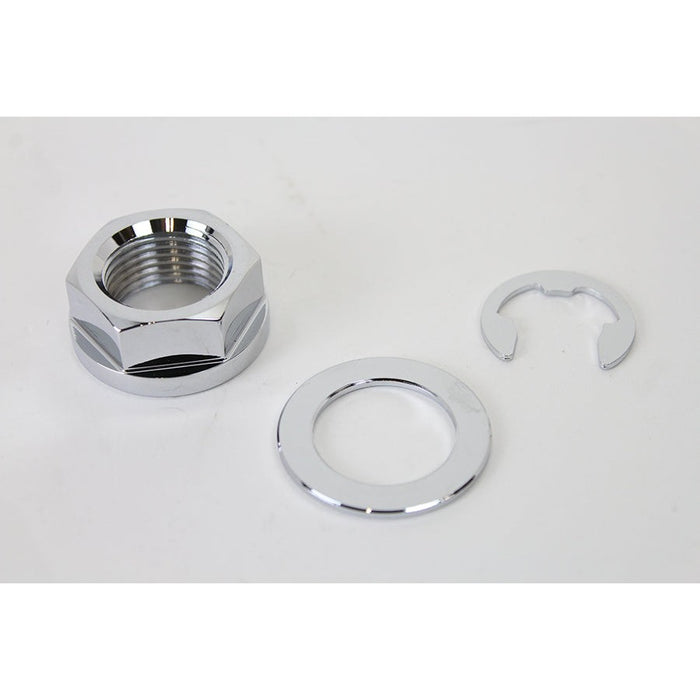 Rear Axle Nut Kit Zinc - V-Twin 44-0242 - Twin Cam Softail 2008-2017