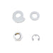 FLT Rear Axle Nut Kit Zinc Plated - V-Twin 44-0292 - OEM 41229-08 - Twin Cam Touring 2008+