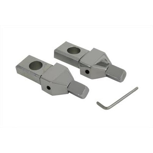 Chrome Axle Adjuster Kit - V-Twin 44-0365 - Sportster 1973-1996