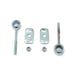 Zinc Rear Axle Adjuster Set - V-Twin 44-0399 - OEM 41573-84 - Evolution Touring 1984+