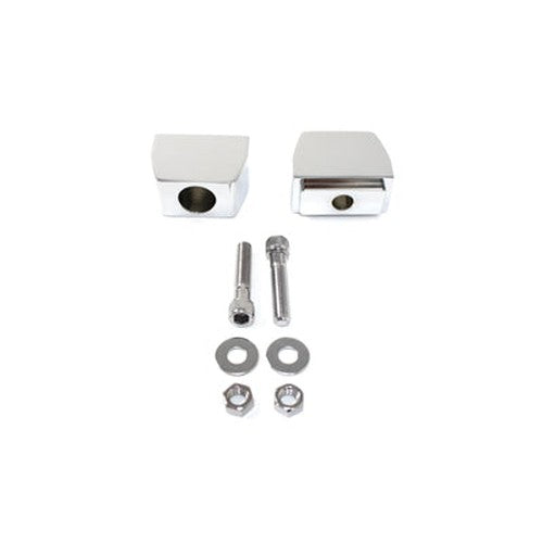 Chrome Rear Axle Adjuster Block Set - V-Twin 44-0543 - Big Twin 1991-2005