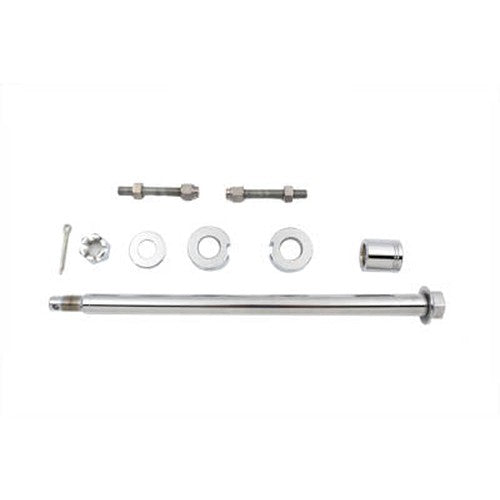 Chrome Rear Axle Kit - V-Twin 44-0547 - Evolution Softail 1986-1992
