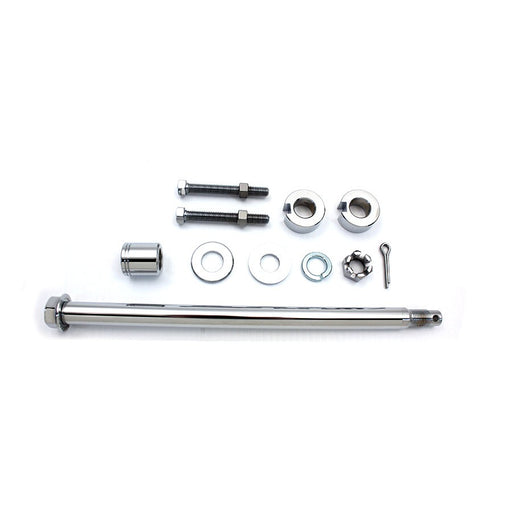 Chrome Rear Axle Kit - V-Twin 44-0548 - Big Twin 1993-1999