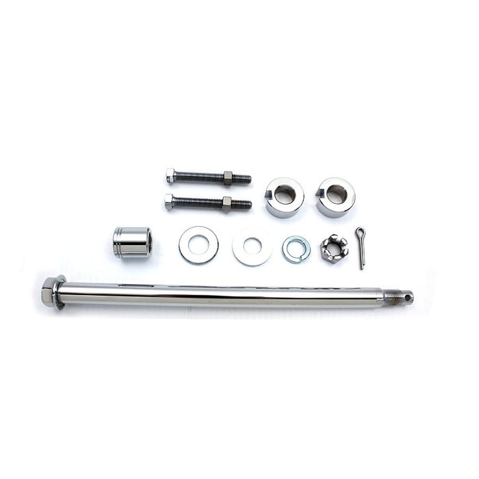 Chrome Rear Axle Kit - V-Twin 44-0548 - Big Twin 1993-1999