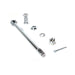 Chrome Rear Axle Kit - V-Twin 44-0565 - OEM 41551-52 - Sportster 1952-1978