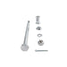 Chrome Rear Axle Kit - V-Twin 44-0565 - OEM 41551-52 - Sportster 1952-1978