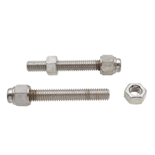 Chrome Rear Axle Adjuster Screw Cap - V-Twin 44-0597 - Evolution Softail 1987-1992