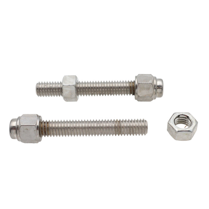 Chrome Rear Axle Adjuster Screw Cap - V-Twin 44-0597 - Evolution Softail 1987-1992