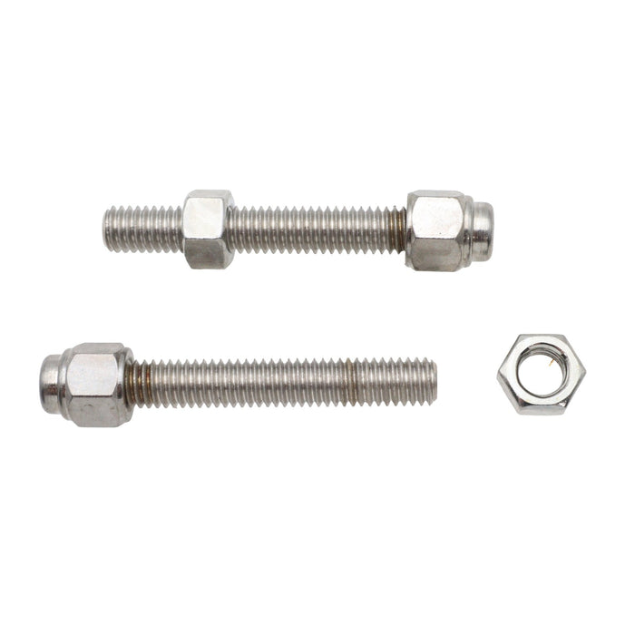 Chrome Rear Axle Adjuster Screw Cap - V-Twin 44-0597 - Evolution Softail 1987-1992