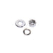 Chrome Front Axle Nut and Washer Kit - V-Twin 44-0599 - Shovelhead 1973+