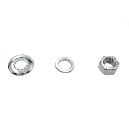 Chrome Front Axle Nut and Washer Kit - V-Twin 44-0599 - Shovelhead 1973+