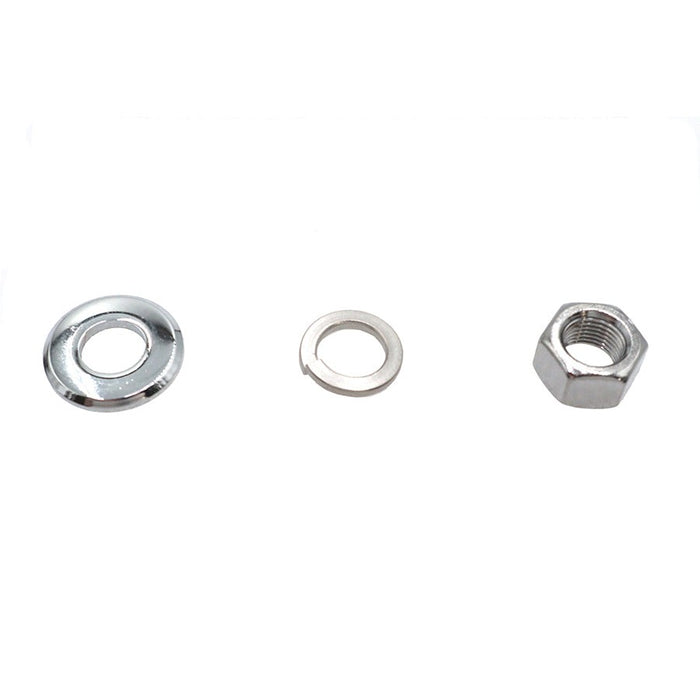 Chrome Front Axle Nut and Washer Kit - V-Twin 44-0599 - Shovelhead 1973+